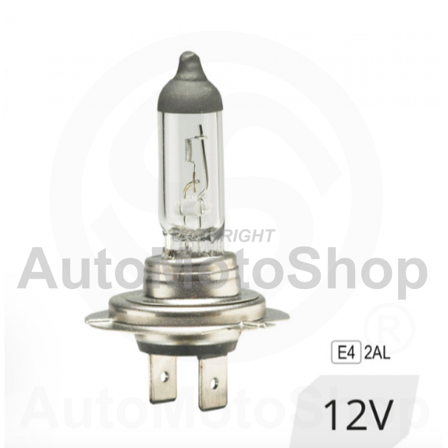 Halogen bulb H4 12V 60/55W UV filter (E4) Super White - Halogen bulbs