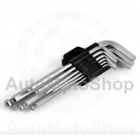 Seškanšu atslēgu komplekts 9gb HEX 1.5-10mm T10-T50 CrV