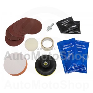 Car headlight polishing set