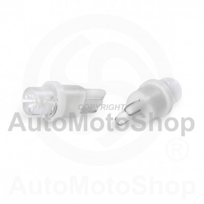 LED Auto Bulb 12V T10 5W 1xdiode (balts) 2gb 42979