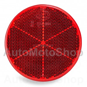 Oriģinālais Atstarotājs Hella Reflex Apaļš 60mm līmējams Sarkans