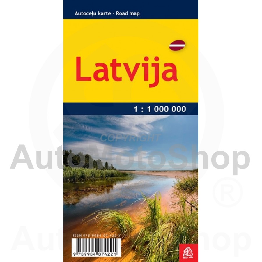 Karte Latvijas 1 1 000 000 Maza Automotoshoplv En Jana Seta