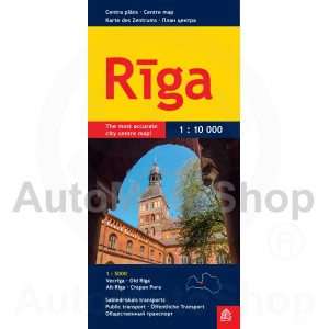 Karte Rīga 1:50 000 (mazā)