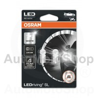 LED W5W 6000K SUPERWHITE W2.1x9.5d 2gab LEDriving® 2825 0,8W 4 gadi auto spuldze 12V OSRAM
