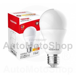 LED TOSHIBA A60 11 W (75W) 1055Lm 2700K 80Ra ND E27 Spuldze Lampa
