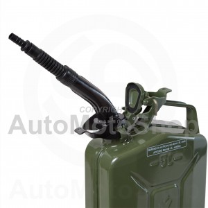 Metal Fuel Canister. Jerry cans extension Straight, flexible