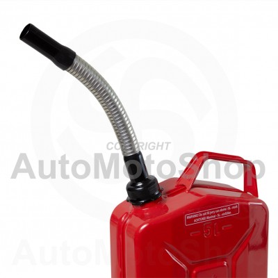 Metal Fuel Canister. Jerry cans Flexible extension for gasoline, srew type