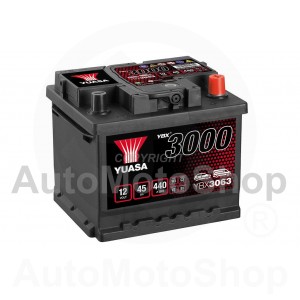 Car Battery 12V 45Ah 440A 175x175x207 YUASA YBX3063
