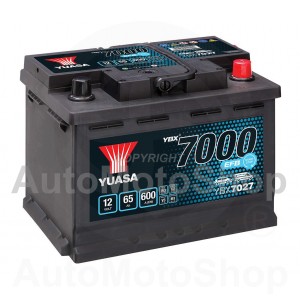 Car Battery 12V 65Ah 600A 175x190x243 START-STOP EBF YUASA YBX7027