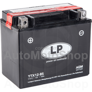 Motorcycle battery 12V 10Ah 150A AGM 150x87x130 LANDPORT / FULBAT