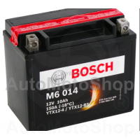 Motocikla akumulators 12V 10Ah 150A M6 AGM 150x87x130 BOSCH