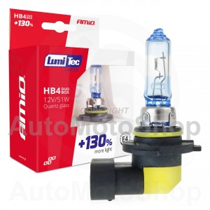 Żarówki halogenowe HB4 12V 51W LumiTec LIMITED +130% DUO