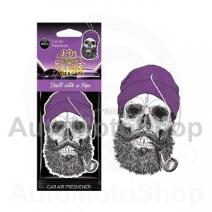 Auto gaisa atsvaidzinātājs  AROMA CAR MUERTOS Skull with a Pipe Coral Stuff